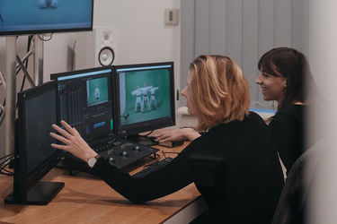 Post Production in einem unserer Schnittstudios.