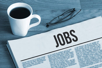 Zeitung für die Jobsuche