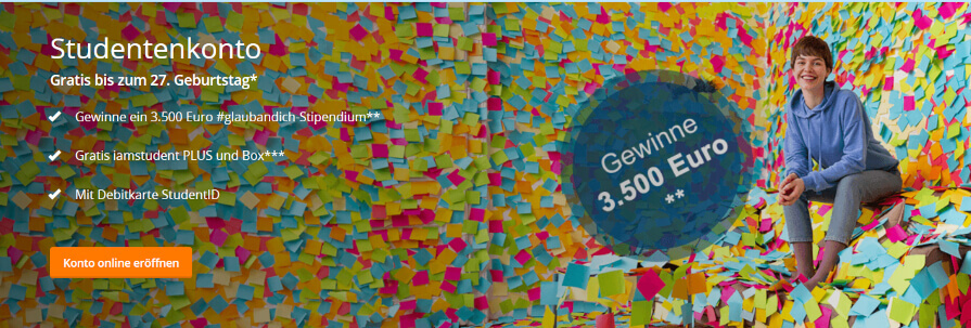Angebot zum Studentenkonto der Erste Bank